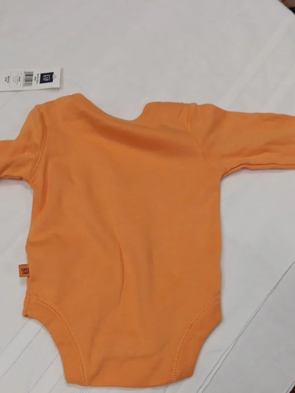 Circo Blue Bib with Orange Bodysuit and Yellow Printed Onesie